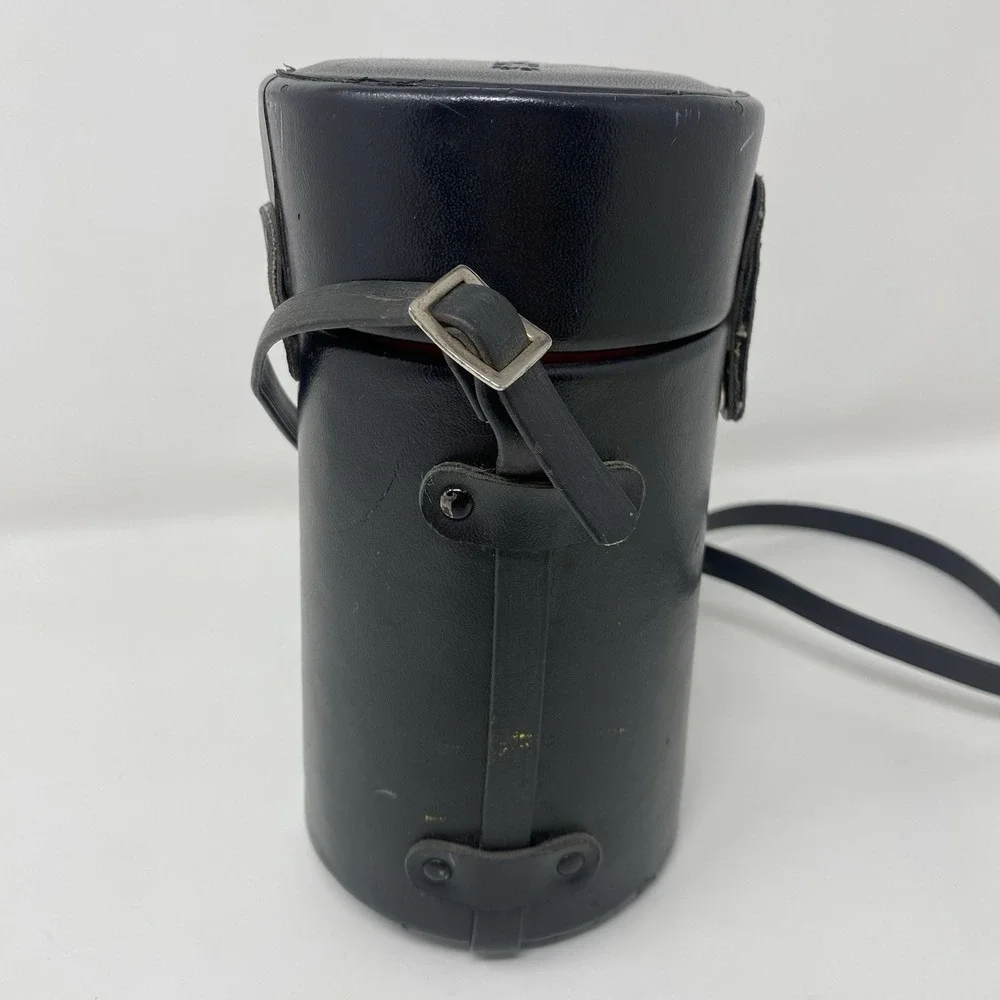 Vtg‎ Star-D Lens Leather Storage Protective Case and Hood 3.75